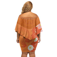International Day for the Elimination of Violence Against Women Off Shoulder Short Dress Polynesian Pattern LT03 - Polynesian Pride