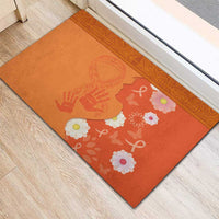 International Day for the Elimination of Violence Against Women Rubber Doormat Polynesian Pattern LT03 - Polynesian Pride