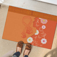 International Day for the Elimination of Violence Against Women Rubber Doormat Polynesian Pattern LT03 - Polynesian Pride
