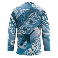 Personalised New Zealand Aotearoa Darts Masters Hockey Jersey Maori Art Tattoo with Tribal Dart Symbol Blue - Polynesian Pride