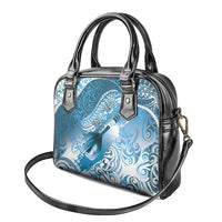 Personalised New Zealand Aotearoa Darts Masters Shoulder Handbag Maori Art Tattoo with Tribal Dart Symbol Blue - Polynesian Pride