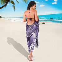Personalised New Zealand Aotearoa Darts Masters Sarong Maori Art Tattoo with Tribal Dart Symbol Purple - Polynesian Pride