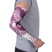 Personalised New Zealand Aotearoa Darts Masters Arm Sleeves Maori Art Tattoo with Tribal Dart Symbol Pink - Polynesian Pride