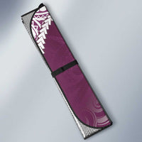 Personalised New Zealand Aotearoa Darts Masters Auto Sun Shade Maori Art Tattoo with Tribal Dart Symbol Pink - Polynesian Pride