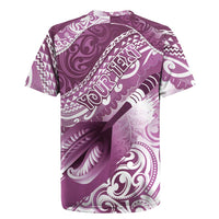 Personalised New Zealand Aotearoa Darts Masters Rugby Jersey Maori Art Tattoo with Tribal Dart Symbol Pink - Polynesian Pride
