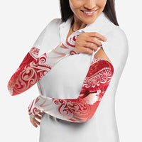 Personalised New Zealand Aotearoa Darts Masters Arm Sleeves Maori Art Tattoo with Tribal Dart Symbol Red - Polynesian Pride