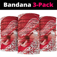 Personalised New Zealand Aotearoa Darts Masters Neck Gaiter Maori Art Tattoo with Tribal Dart Symbol Red - Polynesian Pride