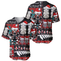 New Zealand Christmas Baseball Jersey Maori Christmas Spirit - Meri Kirihimete