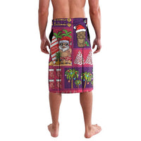 Hawaiian Christmas Lavalava - Mele Kalikimaka Island Holiday Vibes - Pink Purple LT03 - Polynesian Pride