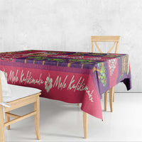 Hawaiian Christmas Tablecloth - Mele Kalikimaka Island Holiday Vibes - Pink Purple LT03 - Polynesian Pride