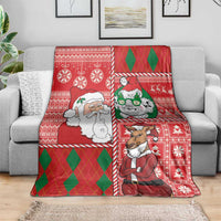 Australian Christmas Blanket - Santa Koala Kangaroo and Holiday Cheer LT03 - Polynesian Pride