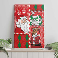 Australian Christmas Canvas Wall Art - Santa Koala Kangaroo and Holiday Cheer LT03 - Polynesian Pride