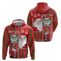Australian Christmas Hoodie - Santa Koala Kangaroo and Holiday Cheer LT03 - Polynesian Pride