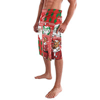 Australian Christmas Lavalava - Santa Koala Kangaroo and Holiday Cheer LT03 - Polynesian Pride