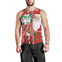 Australian Christmas Men Tank Top - Santa Koala Kangaroo and Holiday Cheer LT03 - Polynesian Pride