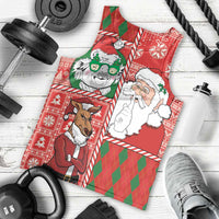 Australian Christmas Men Tank Top - Santa Koala Kangaroo and Holiday Cheer LT03 - Polynesian Pride