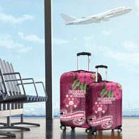 Fiji Adi Cakobau School Luggage Cover Tropical Flower and Tapa Pattern LT03 - Polynesian Pride