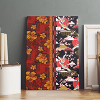 Japanese Culture Hawaii Style Canvas Wall Art Hawaiian Tribal and Japanese Pattern Together Culture LT03 - Polynesian Pride