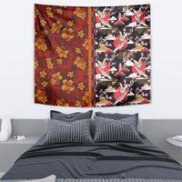 Japanese Culture Hawaii Style Tapestry Hawaiian Tribal and Japanese Pattern Together Culture LT03 - Polynesian Pride