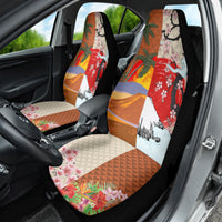 Japanese Culture Hawaii Style Car Seat Cover Mauna Kea and Fuji Mountains LT03 - Polynesian Pride