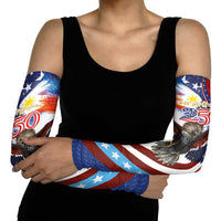 Philippines and United States Semiquincentennial Arm Sleeves Eagle and National Flag Style LT03 - Polynesian Pride