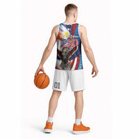 Philippines and United States Semiquincentennial Basketball Jersey Eagle and National Flag Style LT03 - Polynesian Pride