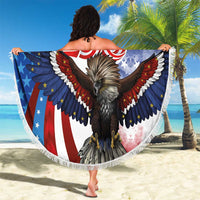 Philippines and United States Semiquincentennial Beach Blanket Eagle and National Flag Style LT03 - Polynesian Pride