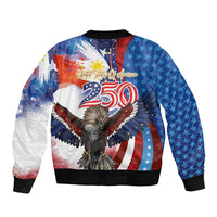Philippines and United States Semiquincentennial Bomber Jacket Eagle and National Flag Style LT03 - Polynesian Pride