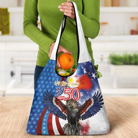 Philippines and United States Semiquincentennial Grocery Bag Eagle and National Flag Style LT03 - Polynesian Pride