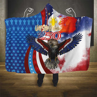 Philippines and United States Semiquincentennial Hooded Blanket Eagle and National Flag Style LT03 - Polynesian Pride