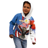 Philippines and United States Semiquincentennial Kid Hoodie Eagle and National Flag Style LT03 - Polynesian Pride