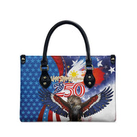 Philippines and United States Semiquincentennial Leather Bag Eagle and National Flag Style LT03 - Polynesian Pride