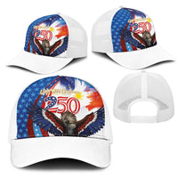 Philippines and United States Semiquincentennial Mesh Trucker Cap Eagle and National Flag Style LT03 - Polynesian Pride