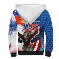 Philippines and United States Semiquincentennial Sherpa Hoodie Eagle and National Flag Style LT03 - Polynesian Pride