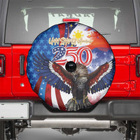 Philippines and United States Semiquincentennial Spare Tire Cover Eagle and National Flag Style LT03 - Polynesian Pride