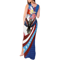 Philippines and United States Semiquincentennial Tank Maxi Dress Eagle and National Flag Style LT03 - Polynesian Pride