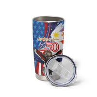 Philippines and United States Semiquincentennial Tumbler Cup Eagle and National Flag Style LT03 - Polynesian Pride