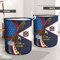 American Samoa and United States Semiquincentennial Laundry Basket Bald Eagle with National Flag Style LT03 - Polynesian Pride