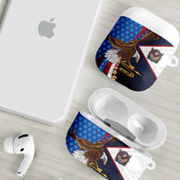 American Samoa and United States Semiquincentennial AirPods Case Bald Eagle with National Flag Style LT03 - Polynesian Pride