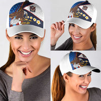 American Samoa and United States Semiquincentennial Classic Cap Bald Eagle with National Flag Style LT03 - Polynesian Pride