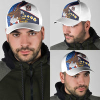 American Samoa and United States Semiquincentennial Classic Cap Bald Eagle with National Flag Style LT03 - Polynesian Pride
