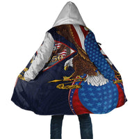 American Samoa and United States Semiquincentennial Cloak Bald Eagle with National Flag Style LT03 Unisex Multicolor - Polynesian Pride