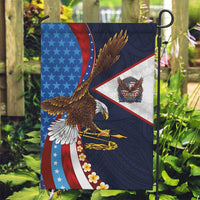 American Samoa and United States Semiquincentennial Garden Flag Bald Eagle with National Flag Style LT03 Garden Flag Multicolor - Polynesian Pride