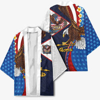 American Samoa and United States Semiquincentennial Kimono Bald Eagle with National Flag Style