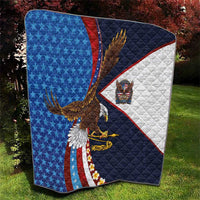 American Samoa and United States Semiquincentennial Quilt Bald Eagle with National Flag Style LT03 - Polynesian Pride