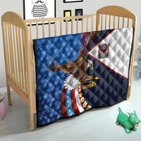American Samoa and United States Semiquincentennial Quilt Bald Eagle with National Flag Style LT03 - Polynesian Pride