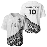 Custom Fijian Rugby Baseball Jersey Tapa Pattern and Palm Tree Tribal LT03 - Polynesian Pride