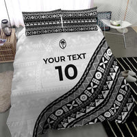 Custom Fijian Rugby Bedding Set Tapa Pattern and Palm Tree Tribal LT03 - Polynesian Pride