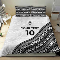 Custom Fijian Rugby Bedding Set Tapa Pattern and Palm Tree Tribal LT03 - Polynesian Pride