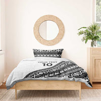 Custom Fijian Rugby Bedding Set Tapa Pattern and Palm Tree Tribal LT03 - Polynesian Pride